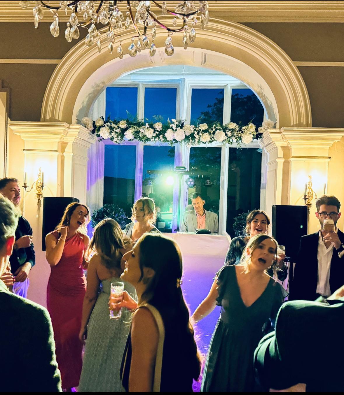 Guests dancing at a Hurricane Roadshow party