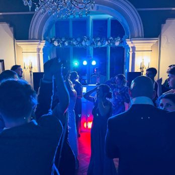 Guests dancing at a Hurricane Roadshow party